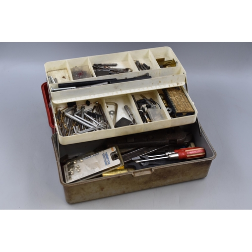 446 - Watch Repairers Cantilever Tool Box Crammed with tools and Interesting Bits