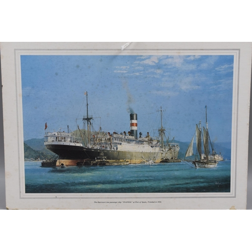 733 - A Selection of Eighteen Ship Line Prints, Includes The Harrison Line, Pisces Pioneer, SS Astronomer ... 