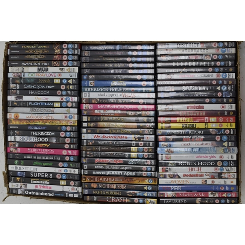 751 - Approx 150 DVD's of Feature Films including Twilight, Hobbit, The Kingdom and More (2 Boxes)