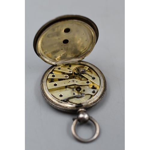 35 - Hallmarked Birmingham Silver Cased Pocket Watch (a/f)