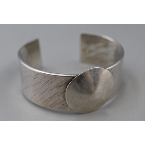 52 - Hallmarked London Heavy Silver Bangle