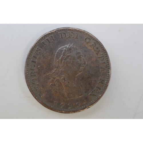 273 - A UK George III 1799 Farthing Coin