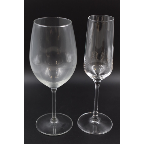 706 - Three Boxed Wine Glasses Sets. Includes Bohemia and Royal Leerdam. One Bohemia Set Is Missing Two Gl... 