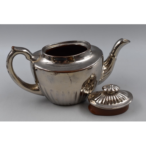 709 - A G&S Albany and Harvey Burslem Chrome Lustre Effect Ceramics. Includes Teapot, Milk Jug and More.