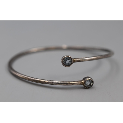 10 - A 925. Silver Blue Stoned Bracelet.