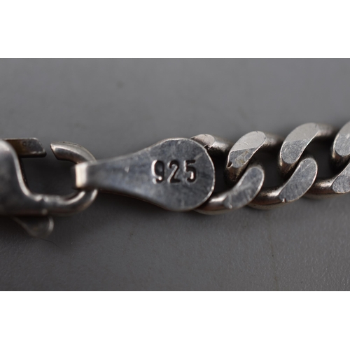 16 - Silver 925 Curb Link Bracelet