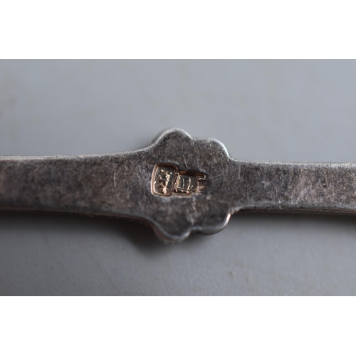 29 - Belgium Silver Eeper Crested Spoon