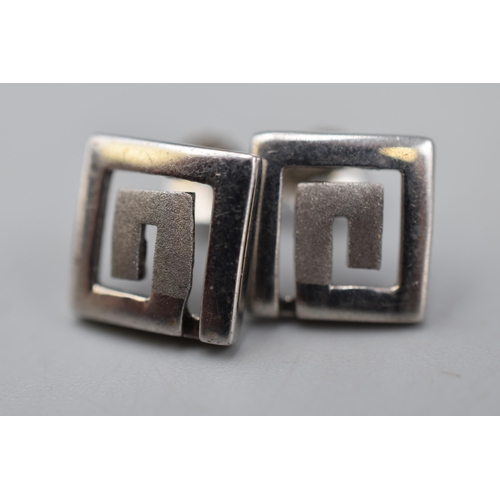 83 - Three Pairs of 925. Silver Earrings, Includes Macintosh Style Earring.