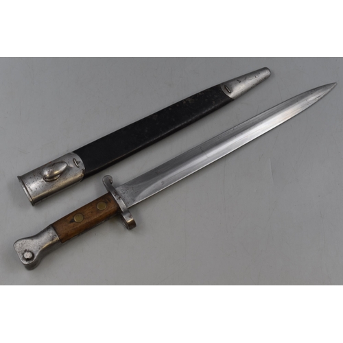 295 - British Lee-Metford Pattern 1888 Mk. III Bayonet with Scabbard