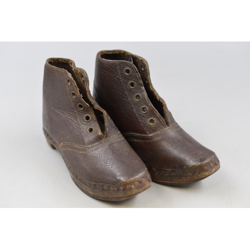 298 - Pair of Childs Clogs With Iron Bottoms