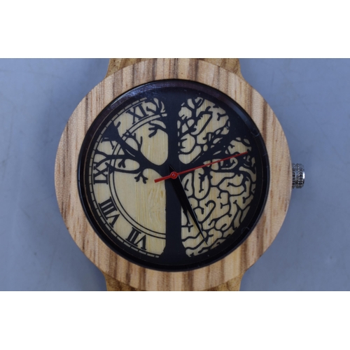 106 - Brand New Hand Made Wooden Watch in Gift Box