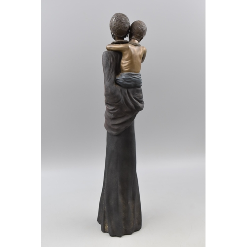 309 - Limited Edition Soul Journeys African Tribal Statue of a Mother and Child 17