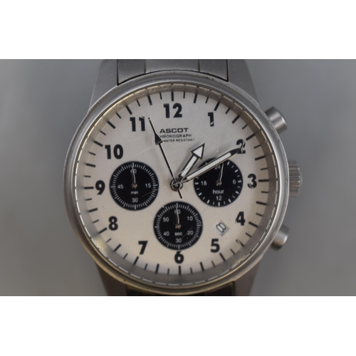 119 - Ascot Chronograph Gents Watch and a SOS Bracelet