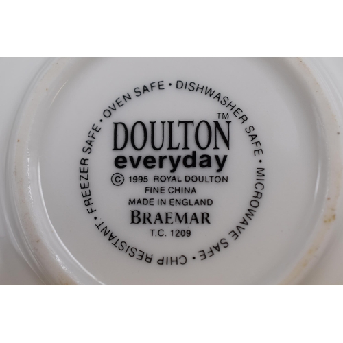 335 - Twenty Six Pieces of Doulton Everyday Braemar. Includes Coffee Cups, Tea Cups, Plates and More.