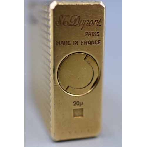 123 - DuPont Gold Plated Lighter