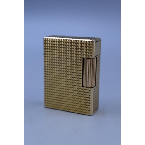 123 - DuPont Gold Plated Lighter