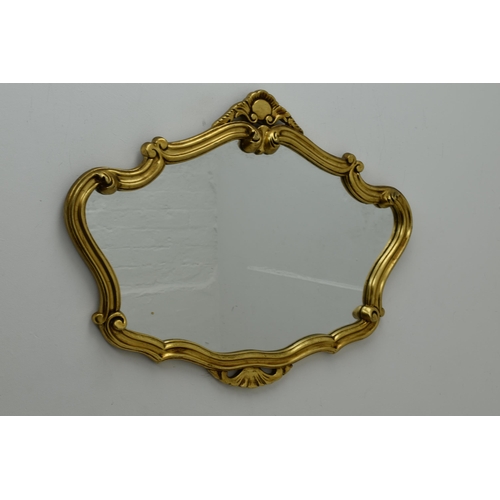 350 - A Gilt Framed Classical Style Mirror, Approx 27.5