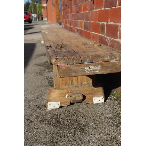 375 - Vintage 1960's Country Pine Gymnastic Bench 128