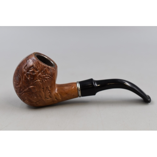 169 - Vintage Hand Carved Wooden Smokers Pipe