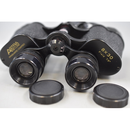 380 - Pair of Astra De-Luxe 8 x 30 Binoculars in case with Box