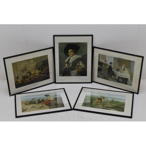 409 - Four Framed and Glazed Prints taken From Classical Artworks by Frans Hals, Sir J E Millais, Richard ... 