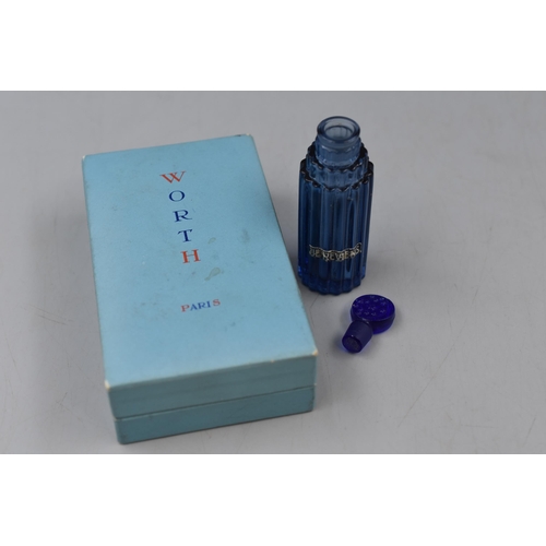 180 - Vintage lalique Skyscraper Perfume Bottle with irregular stopper in Box approx 2.5