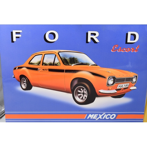 416 - A Pair of Metal Ford Escort Signs, Approx 12