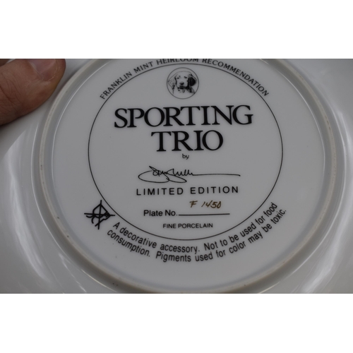 420 - Selection of 5 Limited Edition Collectors Plates including Sporting Trio and Battle of Britian