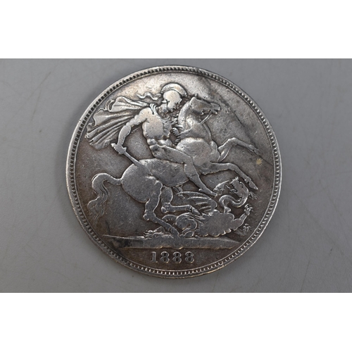 196 - Victoria Jubilee Head 1888 Silver Crown