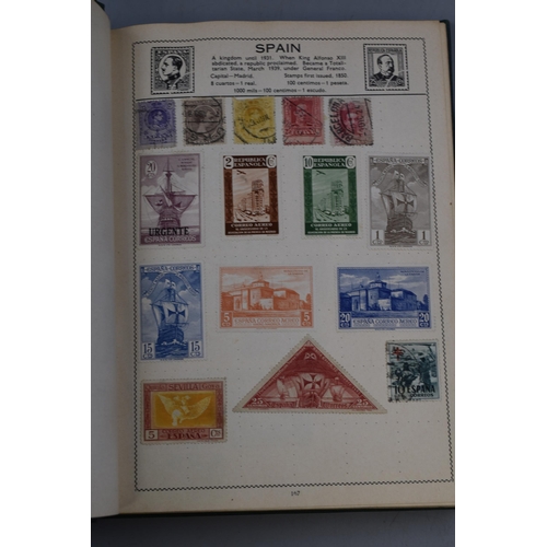 452 - The Movaleaf Illustrated Loose Stamp Album containing a large selection of Worldwide Stamps includin... 