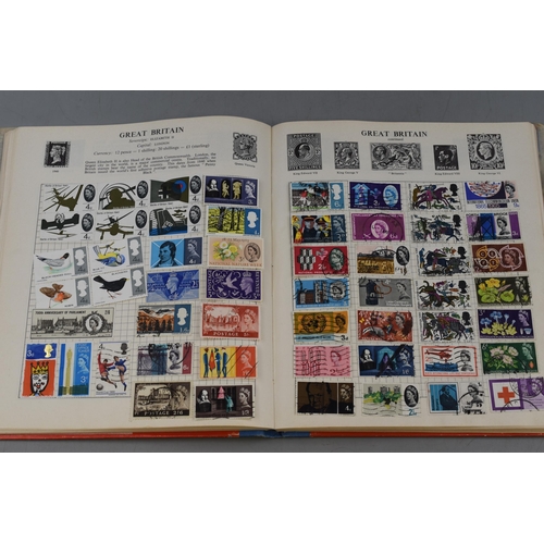 453 - Stanley Gibbons Fanfare 1965 Stamp Album containing a large selection of worldwide stamps including ... 