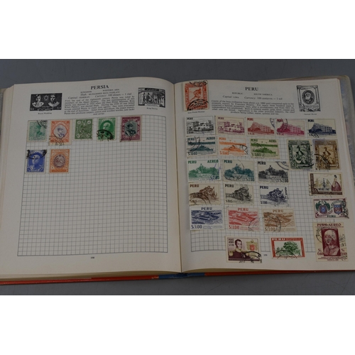 453 - Stanley Gibbons Fanfare 1965 Stamp Album containing a large selection of worldwide stamps including ... 