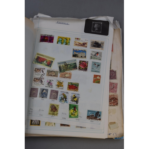 454 - Vintage Stamp Album of Worldwide definitive and Pictorial Stamps (A to E) including Austria, Cuba, B... 