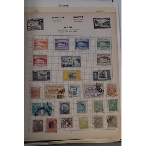 454 - Vintage Stamp Album of Worldwide definitive and Pictorial Stamps (A to E) including Austria, Cuba, B... 