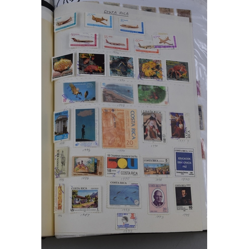 454 - Vintage Stamp Album of Worldwide definitive and Pictorial Stamps (A to E) including Austria, Cuba, B... 