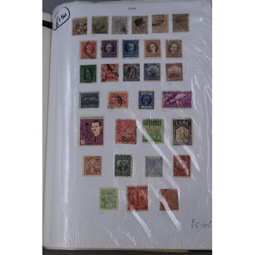 454 - Vintage Stamp Album of Worldwide definitive and Pictorial Stamps (A to E) including Austria, Cuba, B... 