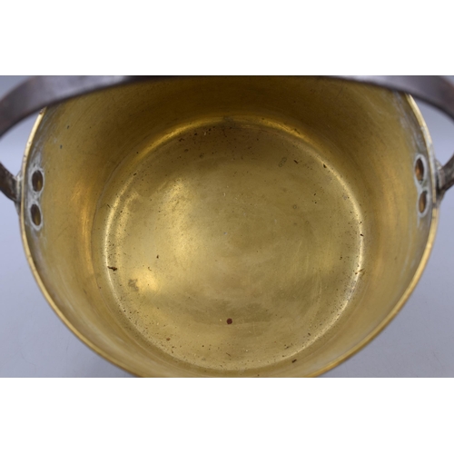 459 - Heavy Brass Jam Pan (24cm Dia)