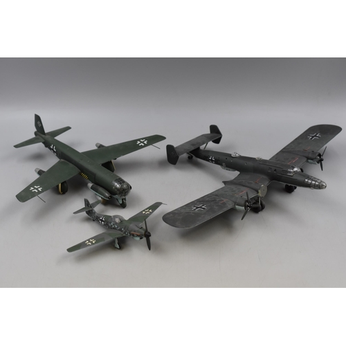 202 - Collection of Three Models of German Aircraft to include Focke- Wulf, Messerschmit and Blohm & Voss ... 