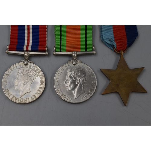 206 - Group of Three WWII Medals In original box of issue with paperwork