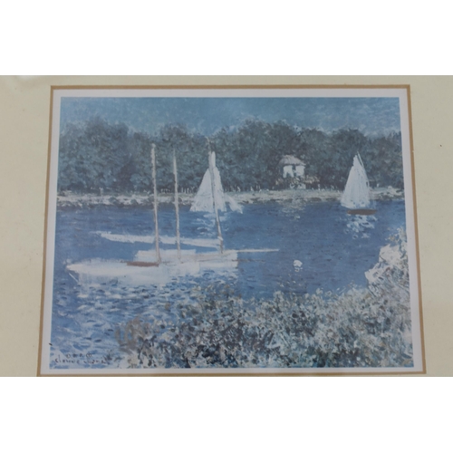 471 - Collection of Five Framed and Glazed Prints to include Claude Monet, and More