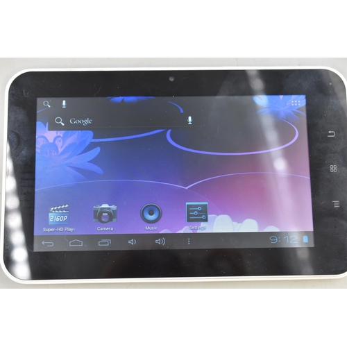 476 - Android Tablet PC in Original Box (Powers On), HKC DVD Player (No Charger), Amazon Kindle, Lenovo 60... 