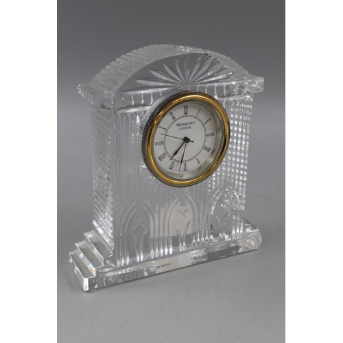 216 - Waterford Crystal Lead Crystal Westminster Clock (17cm) a/f