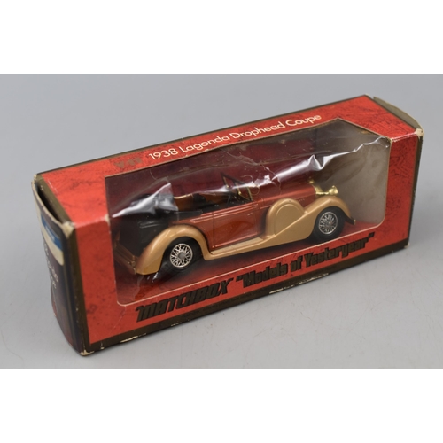 496 - Selection of 4 Boxed Matchbox Models of Yesteryear including RAF Tender, Rolls Royce Silver Ghost an... 