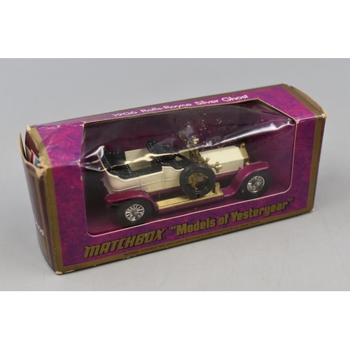 496 - Selection of 4 Boxed Matchbox Models of Yesteryear including RAF Tender, Rolls Royce Silver Ghost an... 