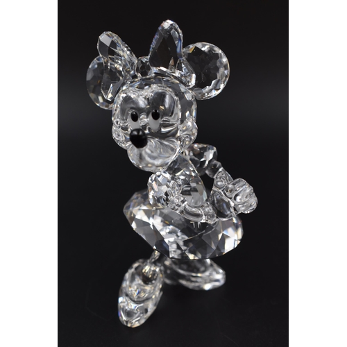 232 - A Swarovski Crystal Minnie Mouse Figure In Presentation Box. Approx  4.5