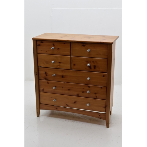 544 - Seven Drawer Wooden Unit  approx 37