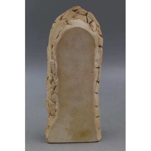 258 - A Saint Francis Alabaster Figure, Approx 9