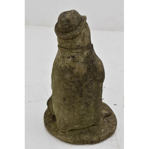 580 - Vintage Concrete Garden Penguin Figure (50cm)