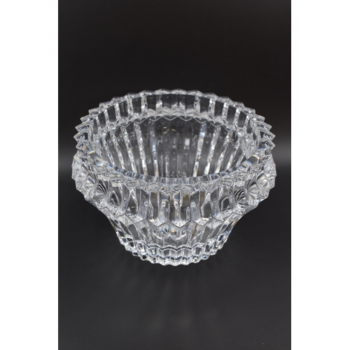 268 - Large Heavy Vintage Ricci Argentieri Case Crystal Bowl 9.5