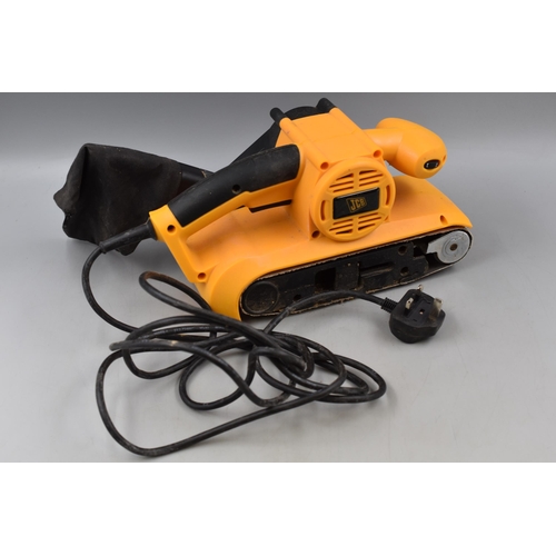 590 - JCB Electric Belt Sander 900w complete with Case (Working)